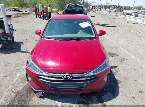 KMHD74LF0KU754625 2019 HYUNDAI ELANTRA Red Vista del cuadro de instrumentos
