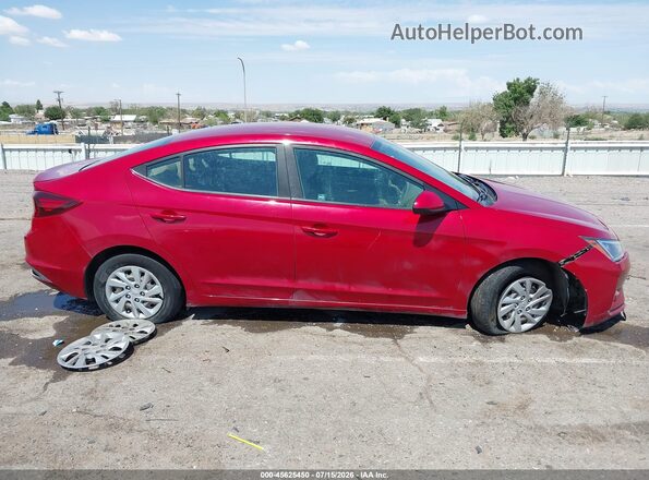 KMHD74LF0KU754625 2019 HYUNDAI ELANTRA Red Vista interior trasera