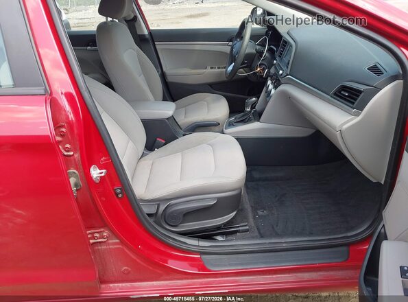 KMHD74LF0KU835009 2019 HYUNDAI ELANTRA Red წინა სალონის ხედი