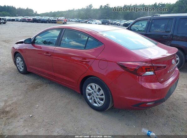 KMHD74LF0KU835009 2019 HYUNDAI ELANTRA Red უკანა მარცხენა