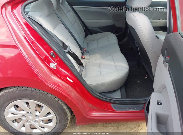KMHD74LF0KU835009 2019 HYUNDAI ELANTRA Red VIN კოდის სტიკერის ხედი