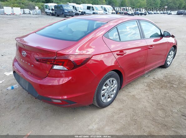 KMHD74LF0KU835009 2019 HYUNDAI ELANTRA Red უკანა მარჯვენა
