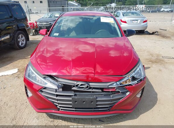 KMHD74LF0KU835009 2019 HYUNDAI ELANTRA Red უკანა სალონის ხედი