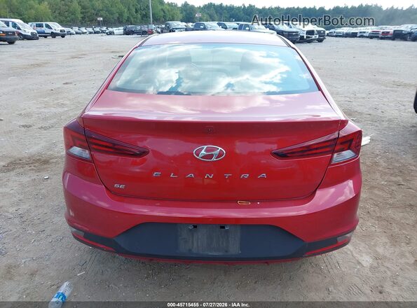 KMHD74LF0KU835009 2019 HYUNDAI ELANTRA Red 