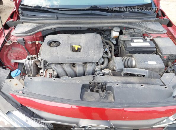 KMHD74LF0KU835009 2019 HYUNDAI ELANTRA Red უკანა ხედი