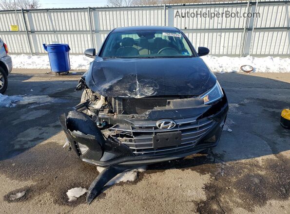 KMHD74LF0LU957161 2020 HYUNDAI ELANTRA Black Front view