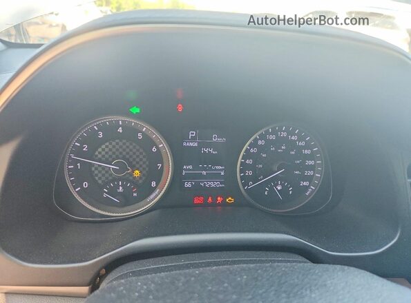 KMHD74LF0LU990340 2020 HYUNDAI ELANTRA Silver Widok zestawu wskaźników