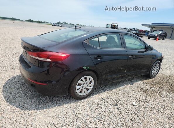 KMHD74LF1HU115212 2017 HYUNDAI ELANTRA Black Tył prawy