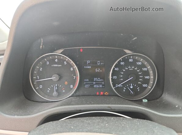 KMHD74LF1HU115212 2017 HYUNDAI ELANTRA Black Widok zestawu wskaźników