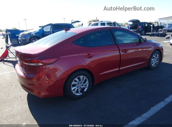 KMHD74LF1HU135654 2017 HYUNDAI ELANTRA Красный Задняя правая четверть