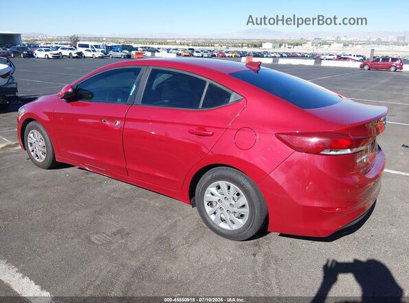 KMHD74LF1HU135654 2017 HYUNDAI ELANTRA Красный Задняя левая четверть