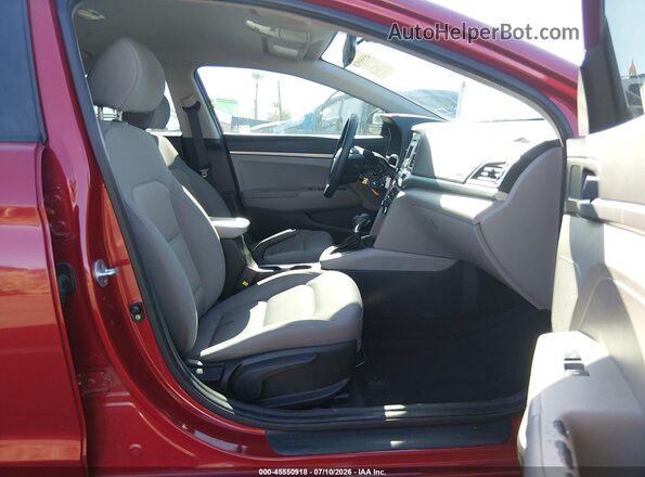 KMHD74LF1HU135654 2017 HYUNDAI ELANTRA Красный Вид салона спереди