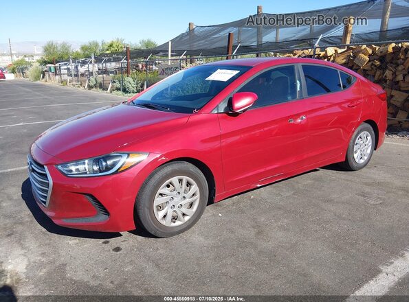 KMHD74LF1HU135654 2017 HYUNDAI ELANTRA Красный Передняя левая четверть