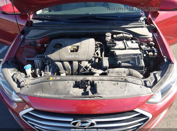 KMHD74LF1HU135654 2017 HYUNDAI ELANTRA Красный Вид сзади