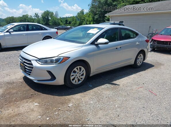 KMHD74LF1HU323669 2017 HYUNDAI ELANTRA Silver Առջևի ձախ երեք քառորդ տեսարան