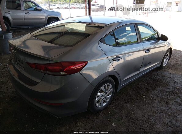 KMHD74LF1JU596391 2018 HYUNDAI ELANTRA Серый Задняя правая четверть