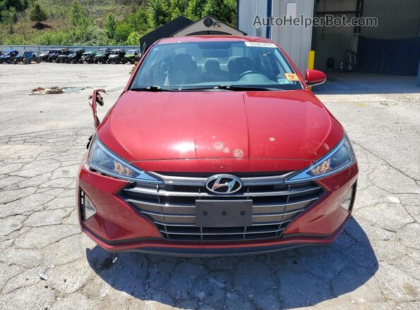 KMHD74LF1KU777864 2019 HYUNDAI ELANTRA Red Вид спереду