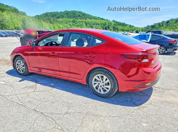 KMHD74LF1KU777864 2019 HYUNDAI ELANTRA Red Задня ліва чверть