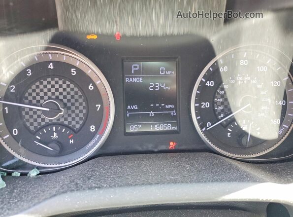 KMHD74LF1KU777864 2019 HYUNDAI ELANTRA Red Вид щитка приладів