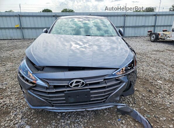KMHD74LF1KU869590 2019 HYUNDAI ELANTRA Gray Widok z przodu