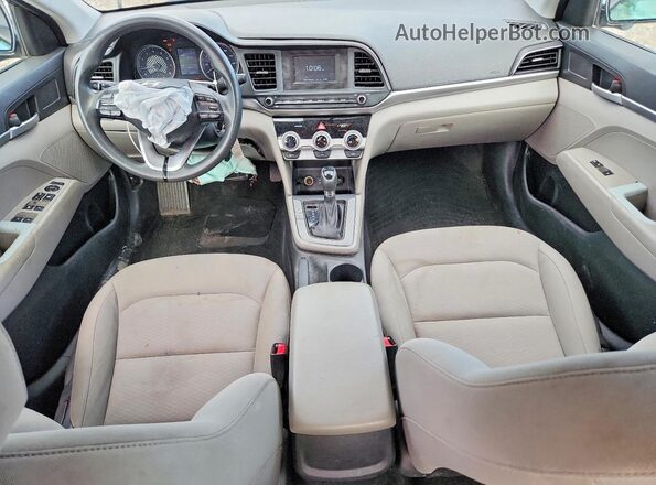 KMHD74LF1KU869590 2019 HYUNDAI ELANTRA Gray Widok deski rozdzielczej