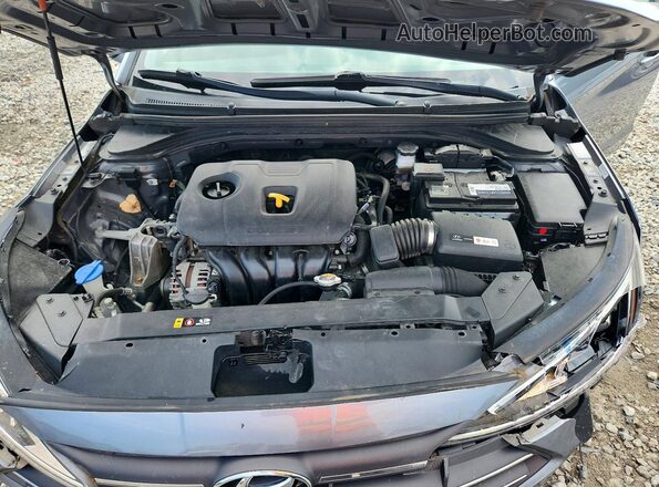 KMHD74LF1KU869590 2019 HYUNDAI ELANTRA Gray Widok wnętrza z tyłu