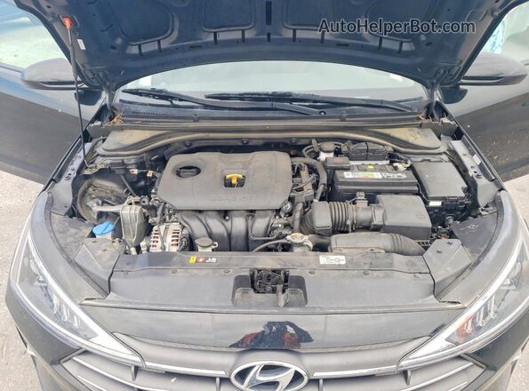 KMHD74LF1LU078462 2020 HYUNDAI ELANTRA Black უკანა სალონის ხედი