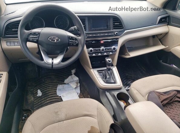 KMHD74LF1LU078462 2020 HYUNDAI ELANTRA Black წინა პანელის ხედი