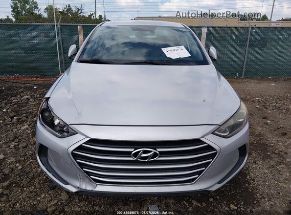 KMHD74LF2HU073066 2017 HYUNDAI ELANTRA Silver Вид щитка приладів
