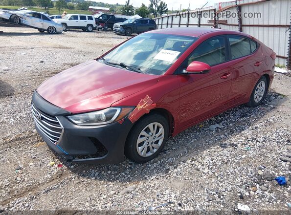 KMHD74LF2HU357720 2017 HYUNDAI ELANTRA Красный Передняя левая четверть