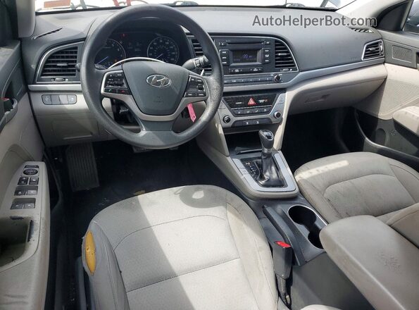 KMHD74LF2HU371309 2017 HYUNDAI ELANTRA Gray Առջևի վահանակի տեսք