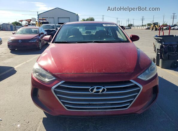 KMHD74LF2HU390362 2017 HYUNDAI ELANTRA Red წინა ხედი