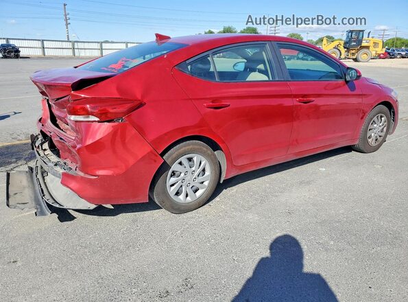 KMHD74LF2HU390362 2017 HYUNDAI ELANTRA Red უკანა მარჯვენა