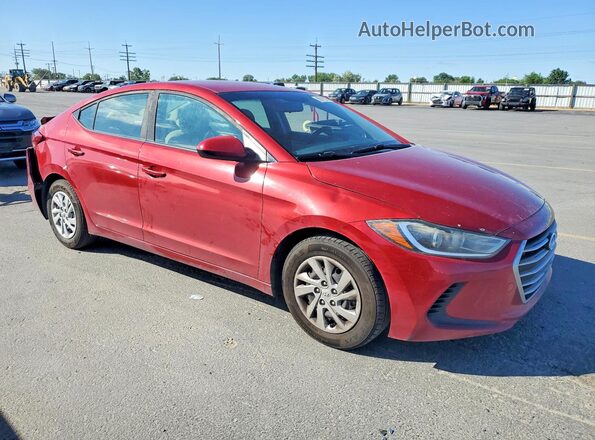 KMHD74LF2HU390362 2017 HYUNDAI ELANTRA Red წინა მარჯვენა