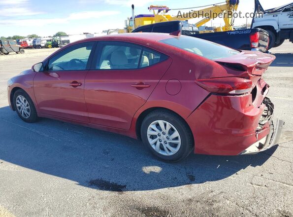 KMHD74LF2HU390362 2017 HYUNDAI ELANTRA Red უკანა მარცხენა