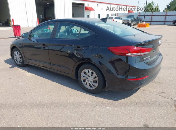 KMHD74LF2HU423652 2017 HYUNDAI ELANTRA Black უკანა მარცხენა