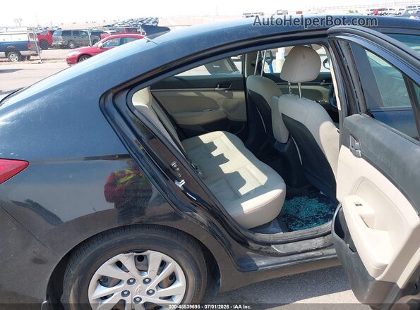KMHD74LF2HU423652 2017 HYUNDAI ELANTRA Black VIN კოდის სტიკერის ხედი