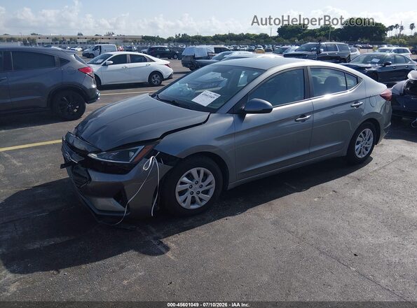 KMHD74LF2KU814078 2019 HYUNDAI ELANTRA Gray Front left