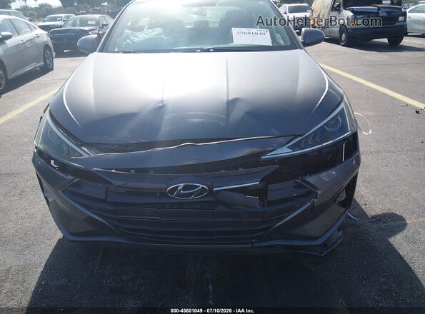 KMHD74LF2KU814078 2019 HYUNDAI ELANTRA Gray Front view