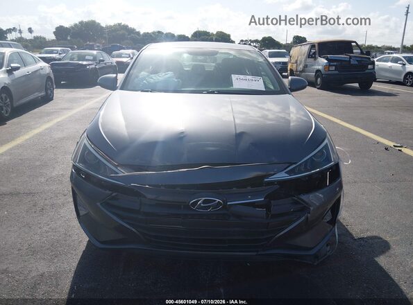 KMHD74LF2KU814078 2019 HYUNDAI ELANTRA Gray Instrument cluster view
