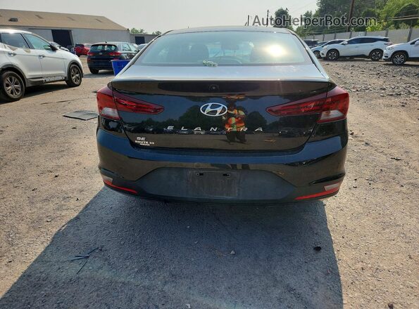 KMHD74LF2KU878590 2019 HYUNDAI ELANTRA Black Հետևի տեսք