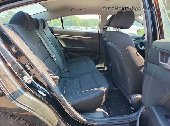 KMHD74LF2KU878590 2019 HYUNDAI ELANTRA Black Հետևի նստատեղերի տեսք