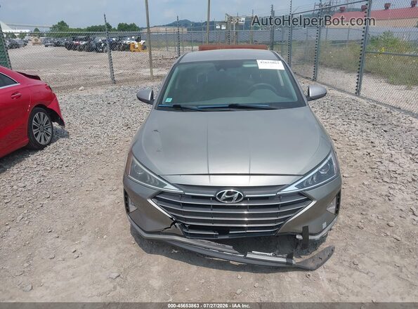 KMHD74LF2LU035880 2020 HYUNDAI ELANTRA Brown Widok zestawu wskaźników