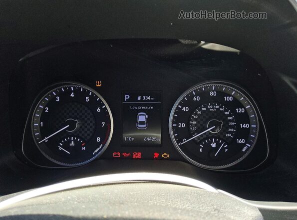 KMHD74LF2LU997094 2020 HYUNDAI ELANTRA Черный Вид щитка приборов