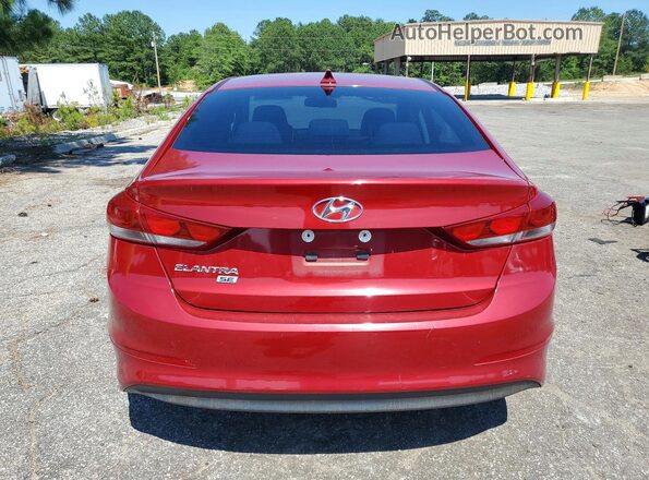 KMHD74LF3HU082245 2017 HYUNDAI ELANTRA Красный Вид сзади