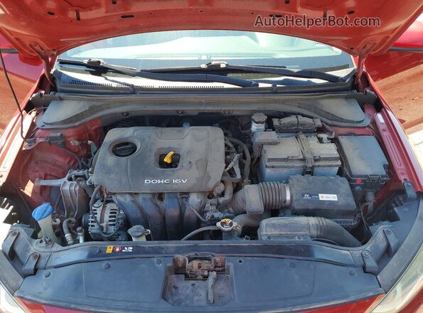 KMHD74LF3HU082245 2017 HYUNDAI ELANTRA Красный Вид задней части салона