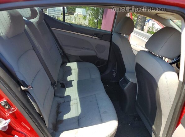 KMHD74LF3HU082245 2017 HYUNDAI ELANTRA Красный Вид задних сидений
