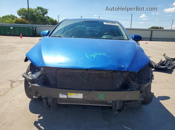 KMHD74LF3HU118726 2017 HYUNDAI ELANTRA Blue წინა ხედი