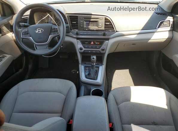 KMHD74LF3HU118726 2017 HYUNDAI ELANTRA Blue წინა პანელის ხედი