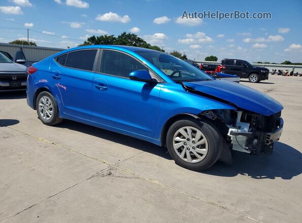 KMHD74LF3HU118726 2017 HYUNDAI ELANTRA Blue წინა მარჯვენა